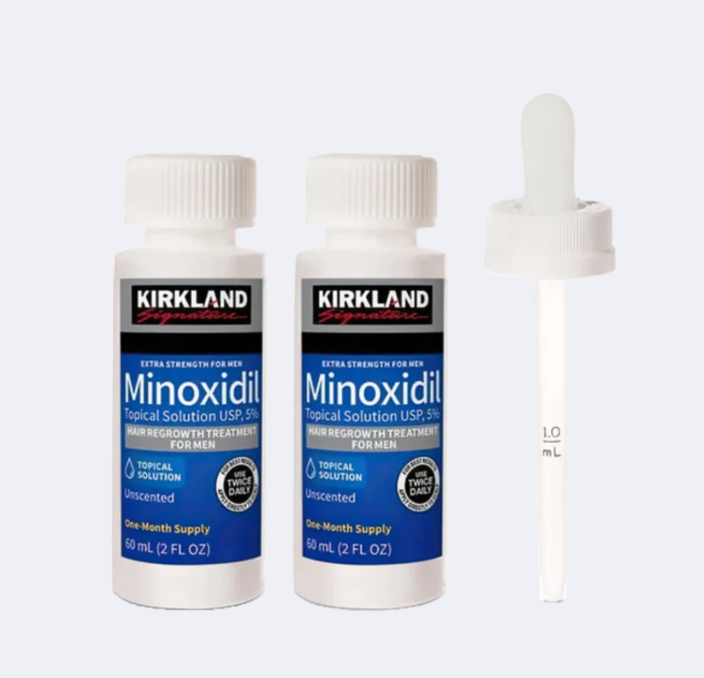 Kirkland 5% Minoxidil Extra Strength Liquid Hair Loss and Hair Regrowth Treatment 2 Month