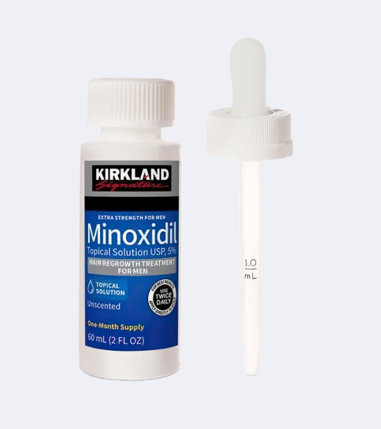 Kirkland 5% Minoxidil Extra Strength Liquid Hair Loss and Hair Regrowth Treatment 1 Month